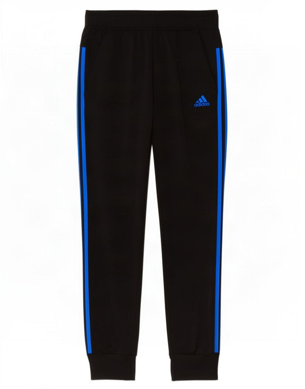 Adidas Mujer Chándal Pantalones Joggers UK 10 Pequeño Negro Poliéster