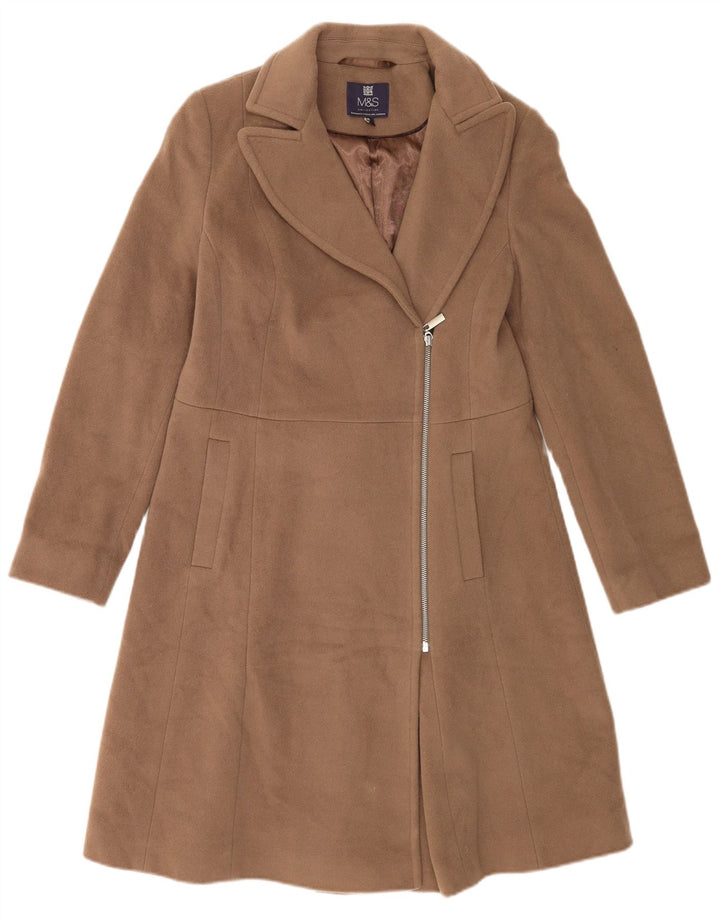 Marks & Spencer Abrigo para mujer Reino Unido 10 Pequeño Lana Beige