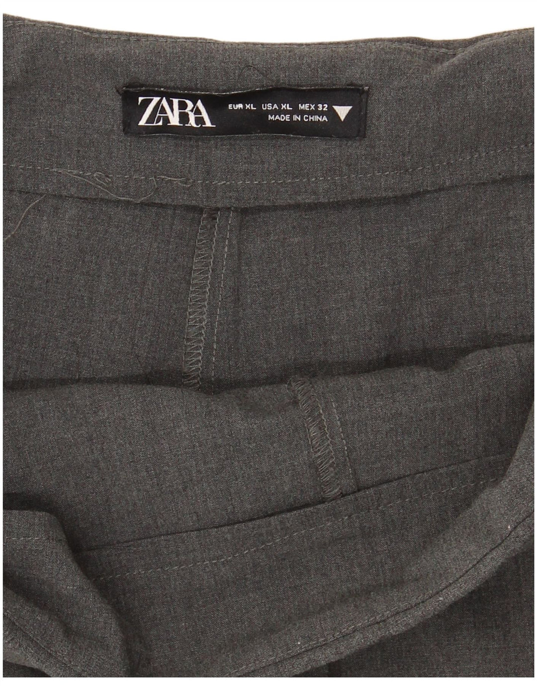 Zara Mujer Falda Pantalón XL W36 Gris