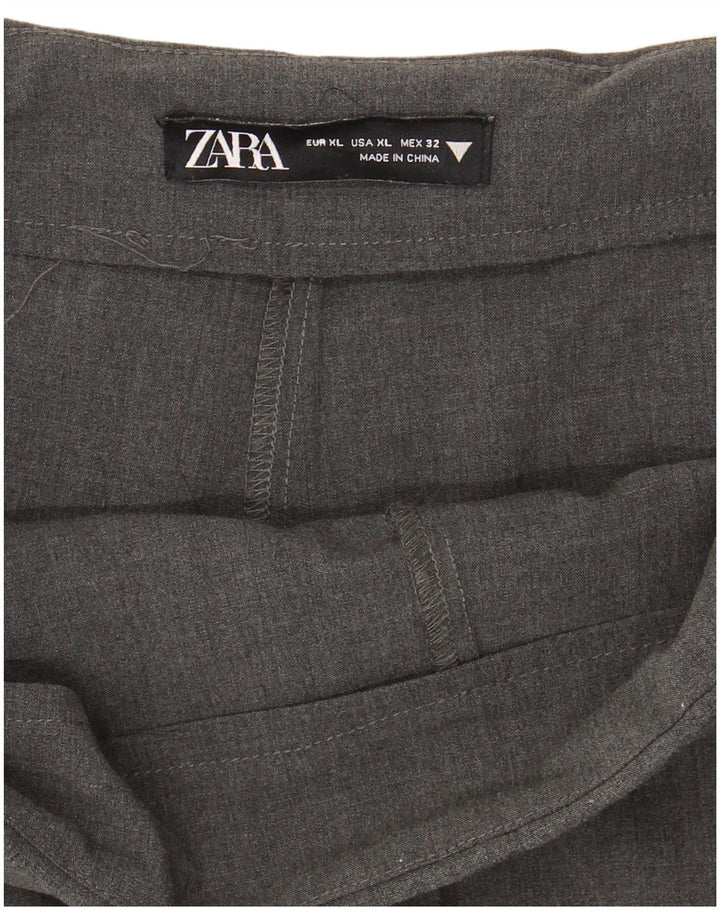 Zara Mujer Falda Pantalón XL W36 Gris