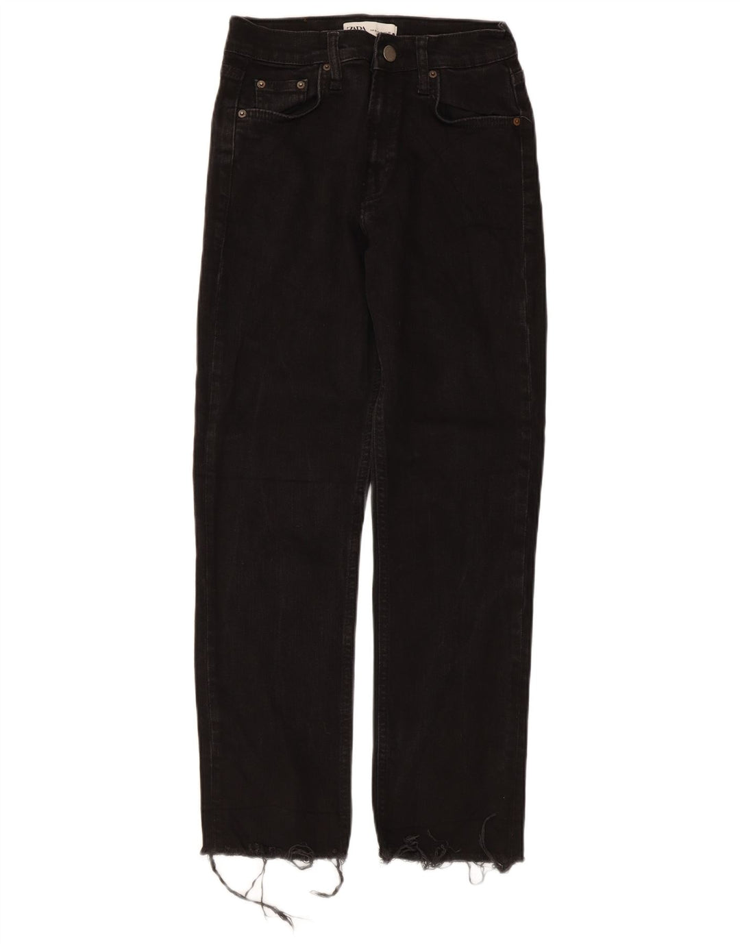 Zara Vaqueros Rectos Mujer EU 38 Small W28 L27 Negro