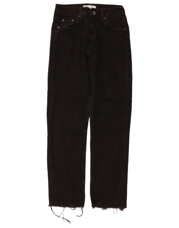 Zara Vaqueros Rectos Mujer EU 38 Small W28 L27 Negro
