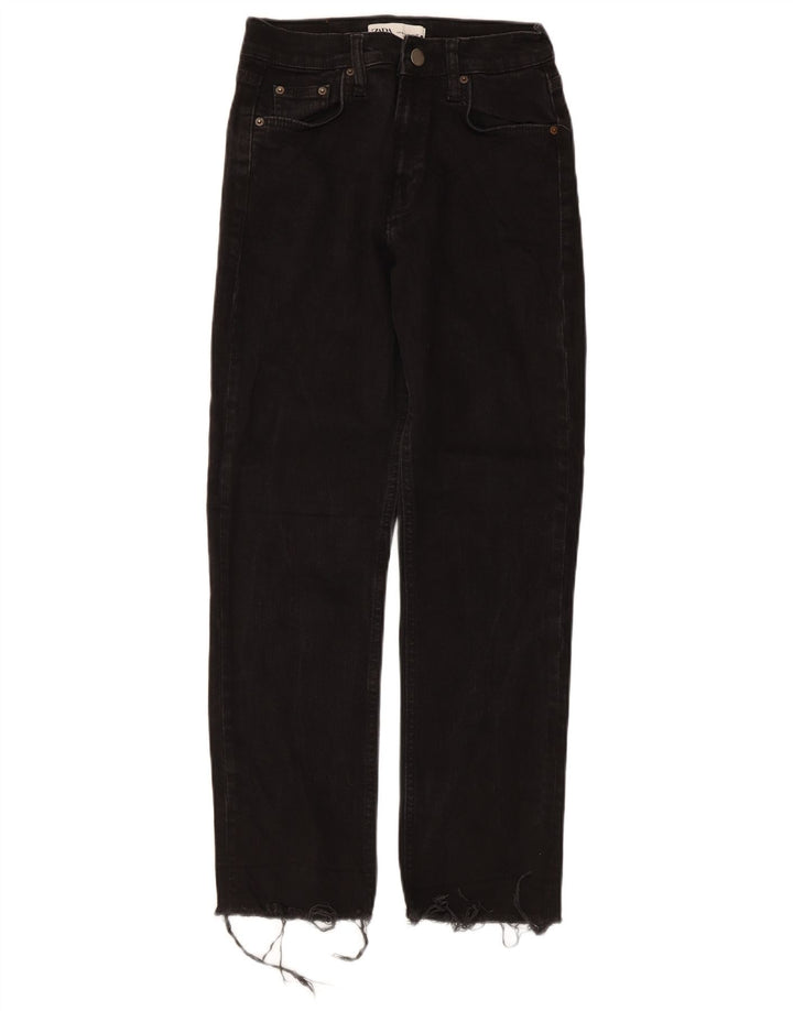 Zara Vaqueros Rectos Mujer EU 38 Small W28 L27 Negro