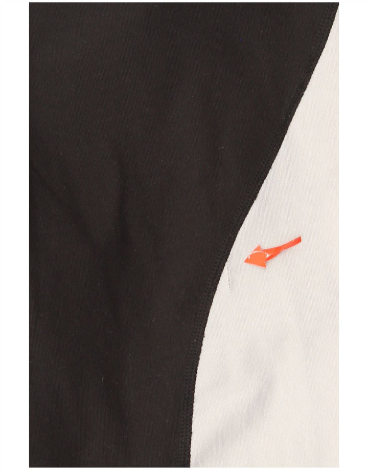 Nike Leggings capri Dri Fit para mujer UK 10 Small Black Colourblock Poliéster
