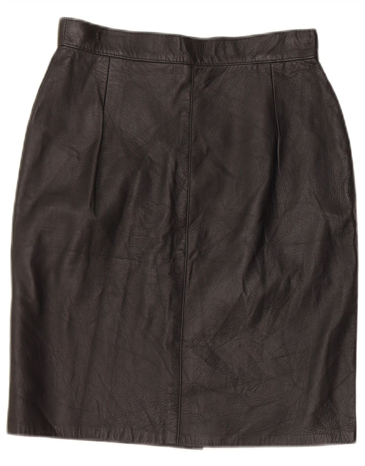 Caracciolo Falda Lápiz Mujer W26 Pequeña Cuero Negro