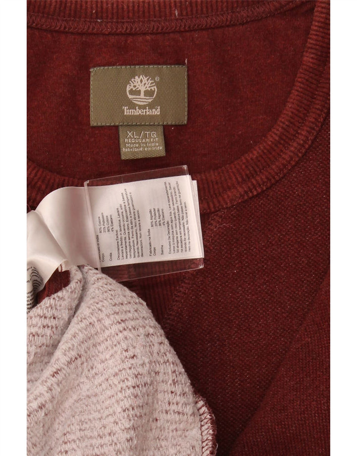 TIMBERLAND Sudadera Regular Fit Hombre XL Rojo Algodón