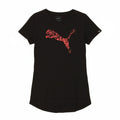 PUMA Womens Graphic T-Shirt Top UK 8 Small Black
