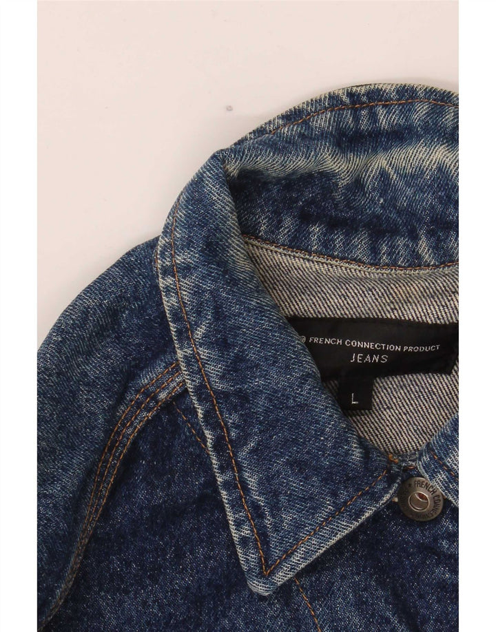 French Connection Chaqueta vaquera para mujer UK 46 Algodón azul grande