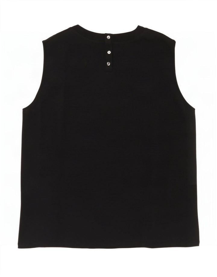 Max Mara Blusa sin mangas de fin de semana para mujer UK 46 Grande Negro
