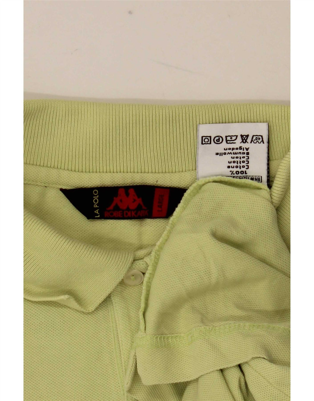 Kappa Polo Hombre Grande Verde Algodón
