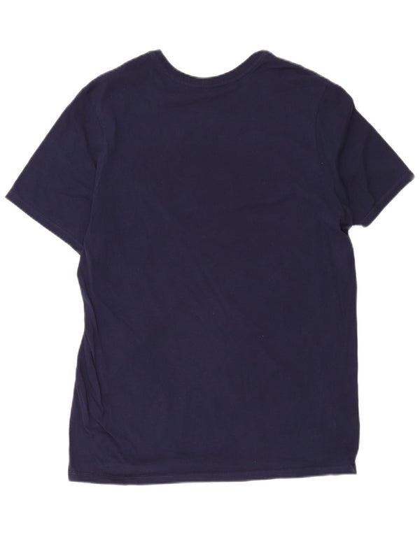 Nike Camiseta con gráfico de corte atlético para hombre, talla mediana, azul marino