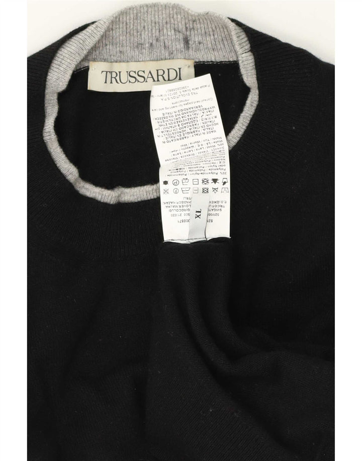 Trussardi Jersey De Cuello Redondo Hombre XL Poliamida Negro