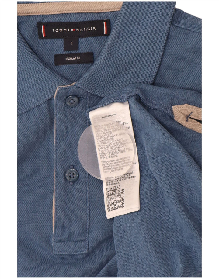 TOMMY HILFIGER Polo Regular Fit para Hombre Algodón Azul Pequeño