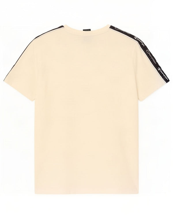Champion Mens Graphic T-Shirt Top Medium White Colourblock Cotton