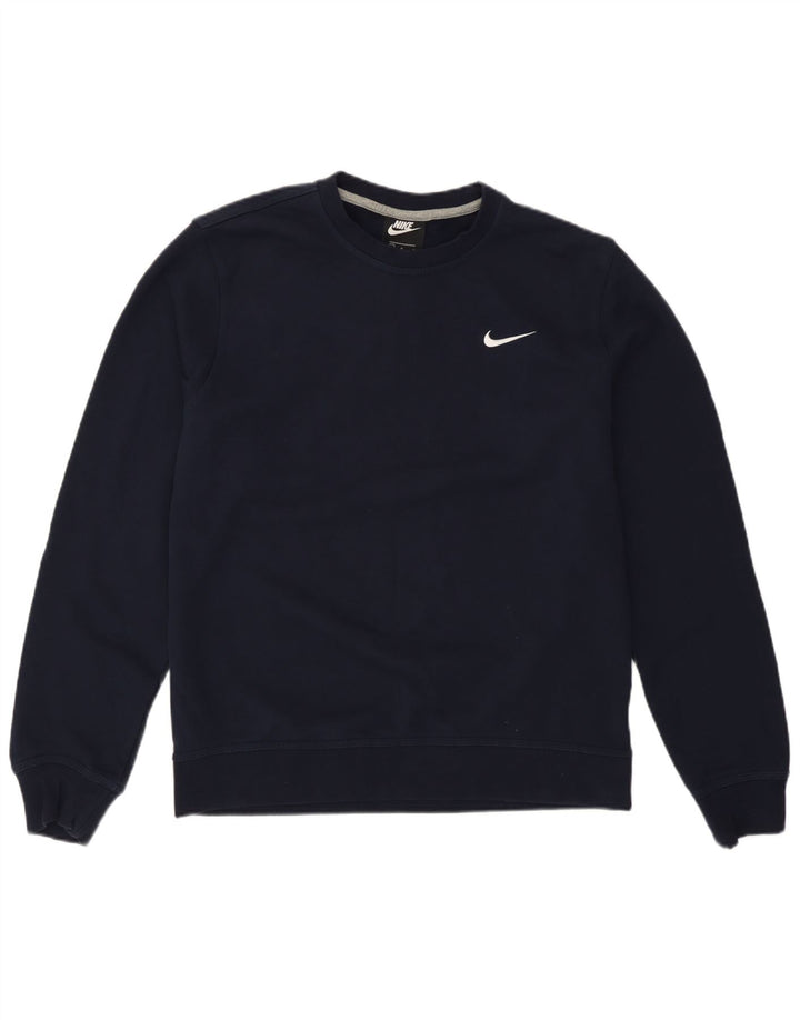 Nike Hombre Sudadera Jumper Medium Azul Marino Algodón