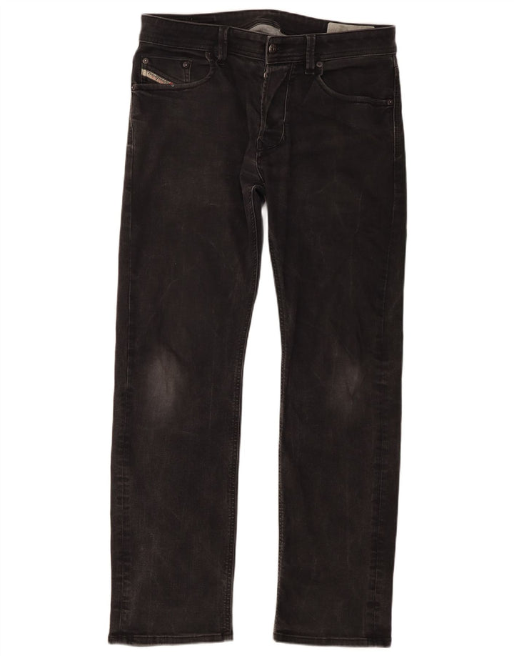 Diesel Hombre Larkee Regular Jeans Rectos W33 L30 Algodón Negro