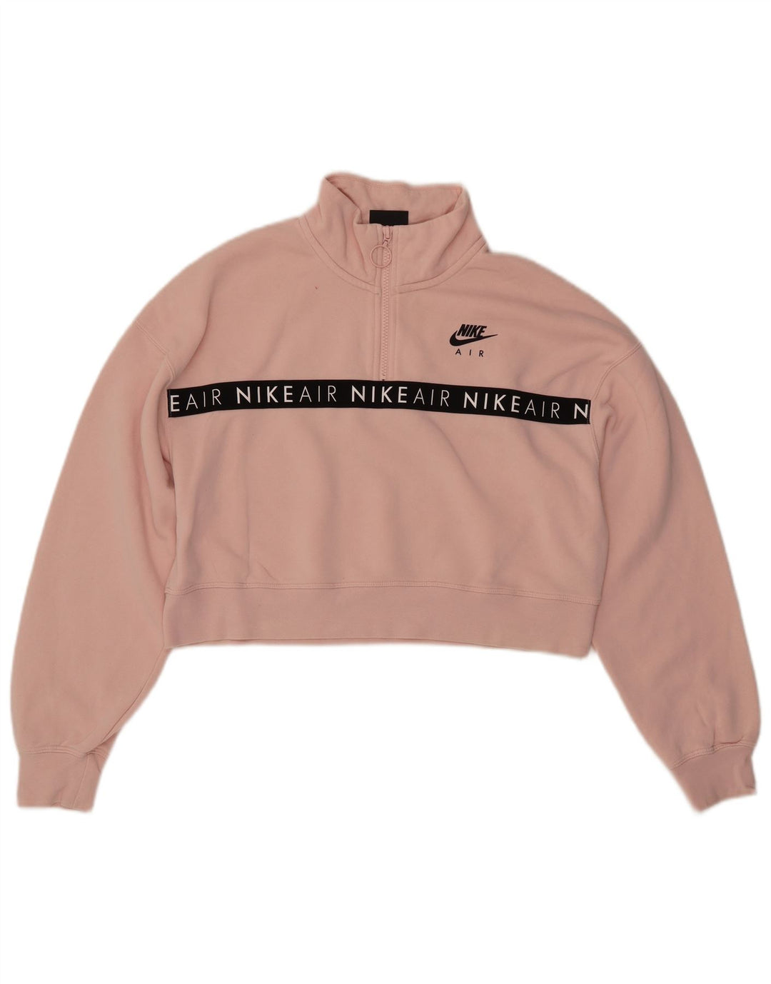 NIKE Sudadera con gráfico corto para mujer, talla 40, color rosa grande