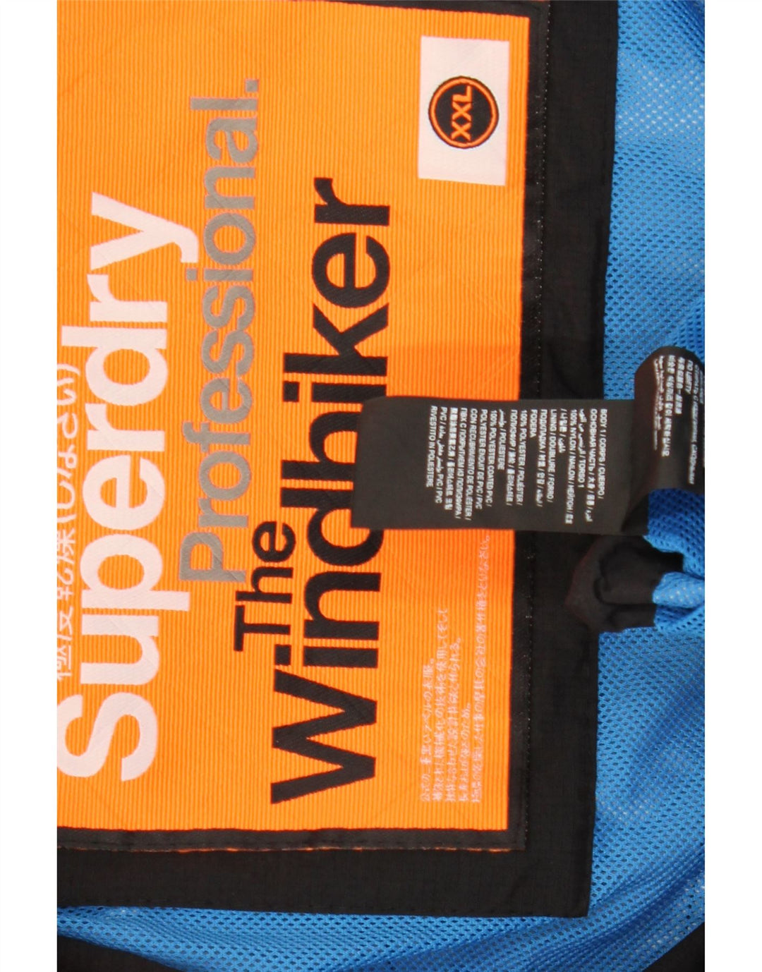 Superdry Chaqueta impermeable The Windhiker para hombre UK 44 2XL Nylon negro