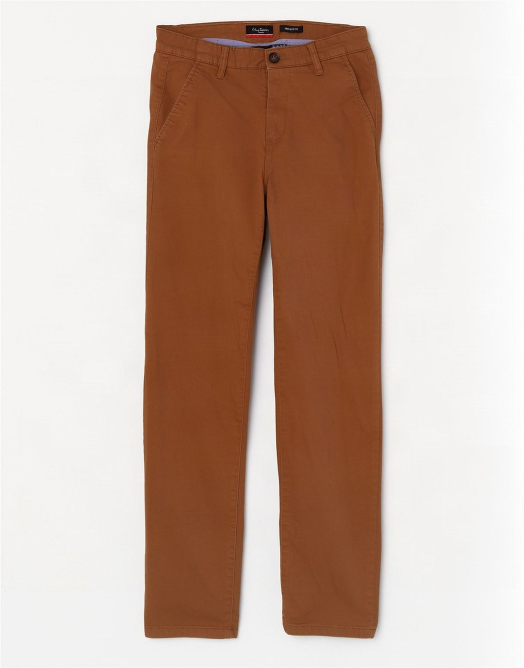Pierre Cardin Pantalón chino de corte regular para hombre W30 L30 Poliéster beige