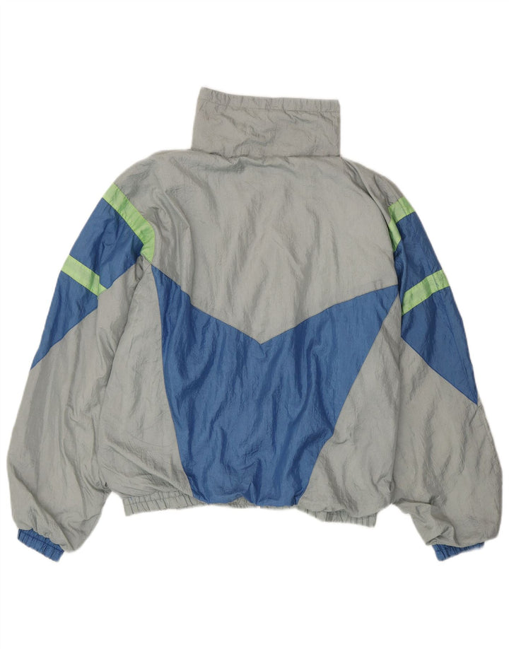 Chándal completo vintage para hombre Nylon color gris grande