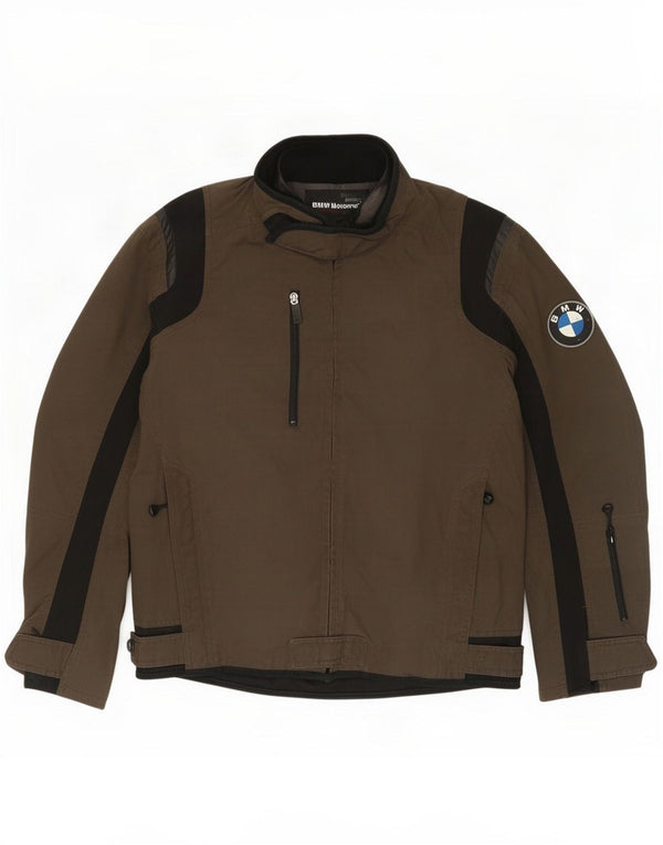 BMW Motorrad Mens Graphic Racer Jacket UK 40 Large Brown Colourblock