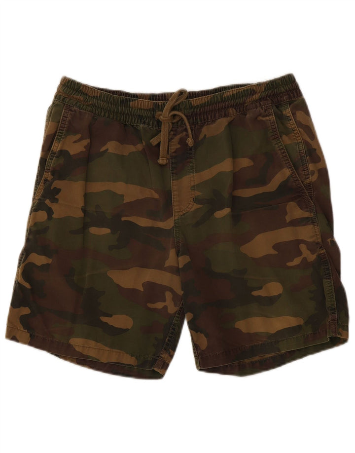 VANS Pantalones cortos chinos para hombre Medium W30 Caqui Camuflaje Algodón
