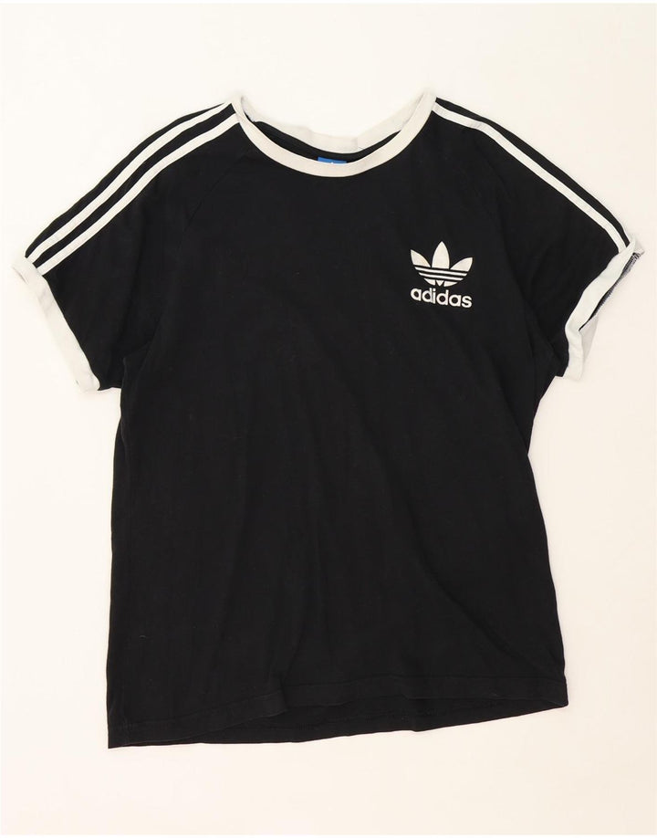 Adidas Hombre Camiseta Top Medium Negro Colorblock Poliéster