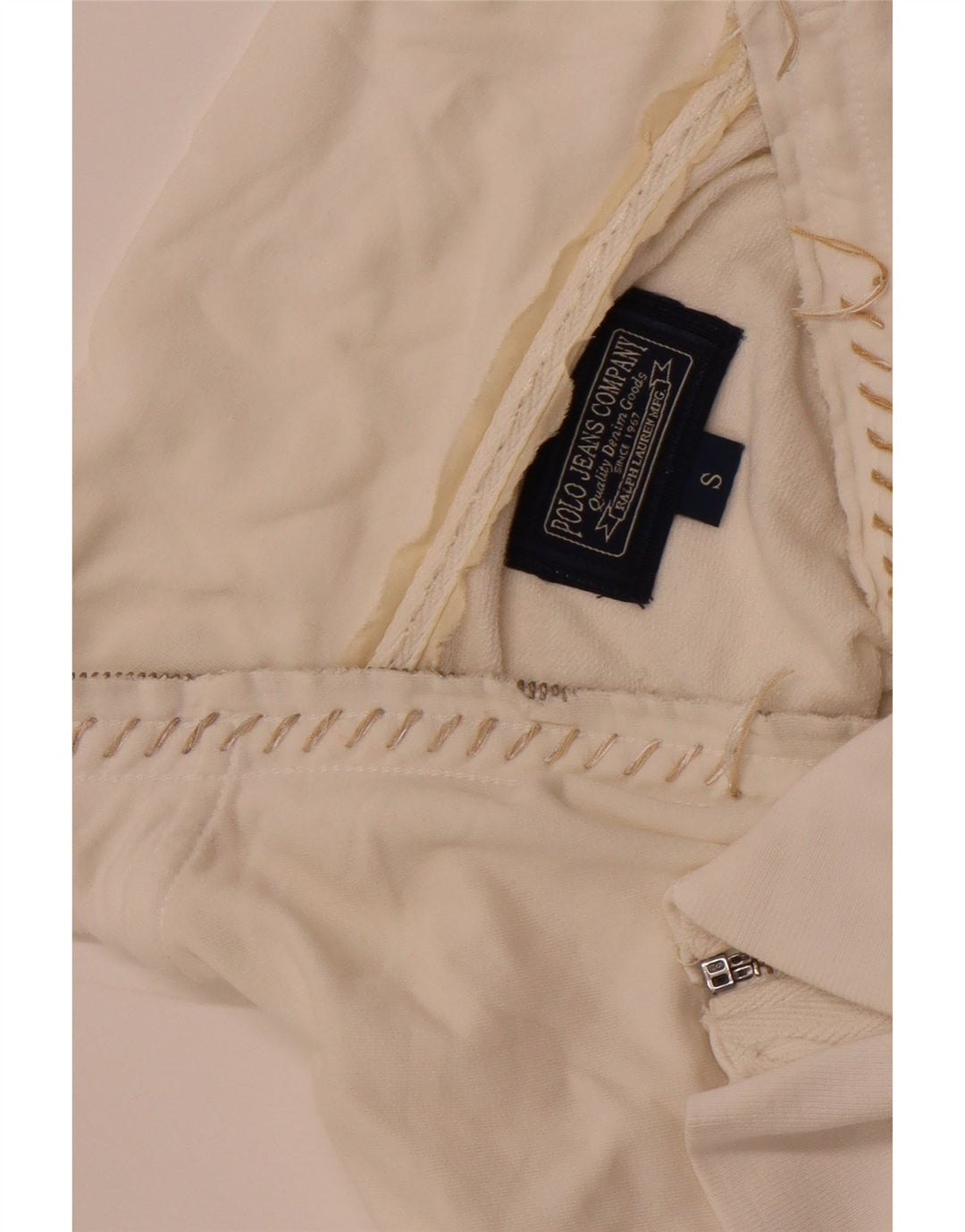 Polo Ralph Lauren Mujer Gráfico Chándal Top Chaqueta Reino Unido 10 Pequeño Blanco