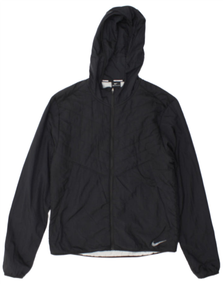 Nike - Chaqueta acolchada con capucha para mujer, talla S, nailon negro