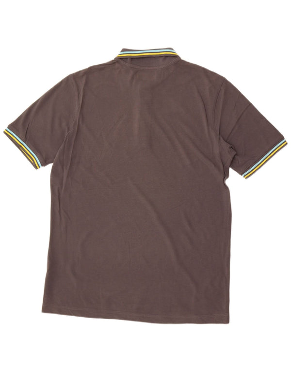 Kappa Polo Hombre Grande Gris Algodón