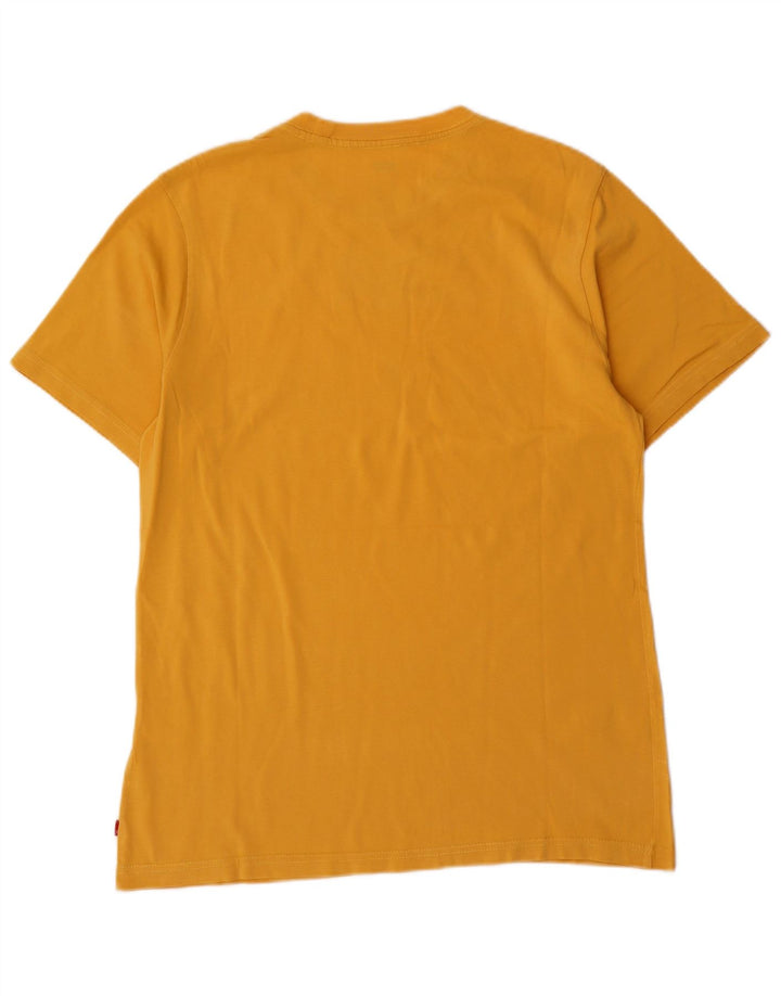 Levi's Camiseta con gráfico relajado para hombre Top pequeño de algodón amarillo