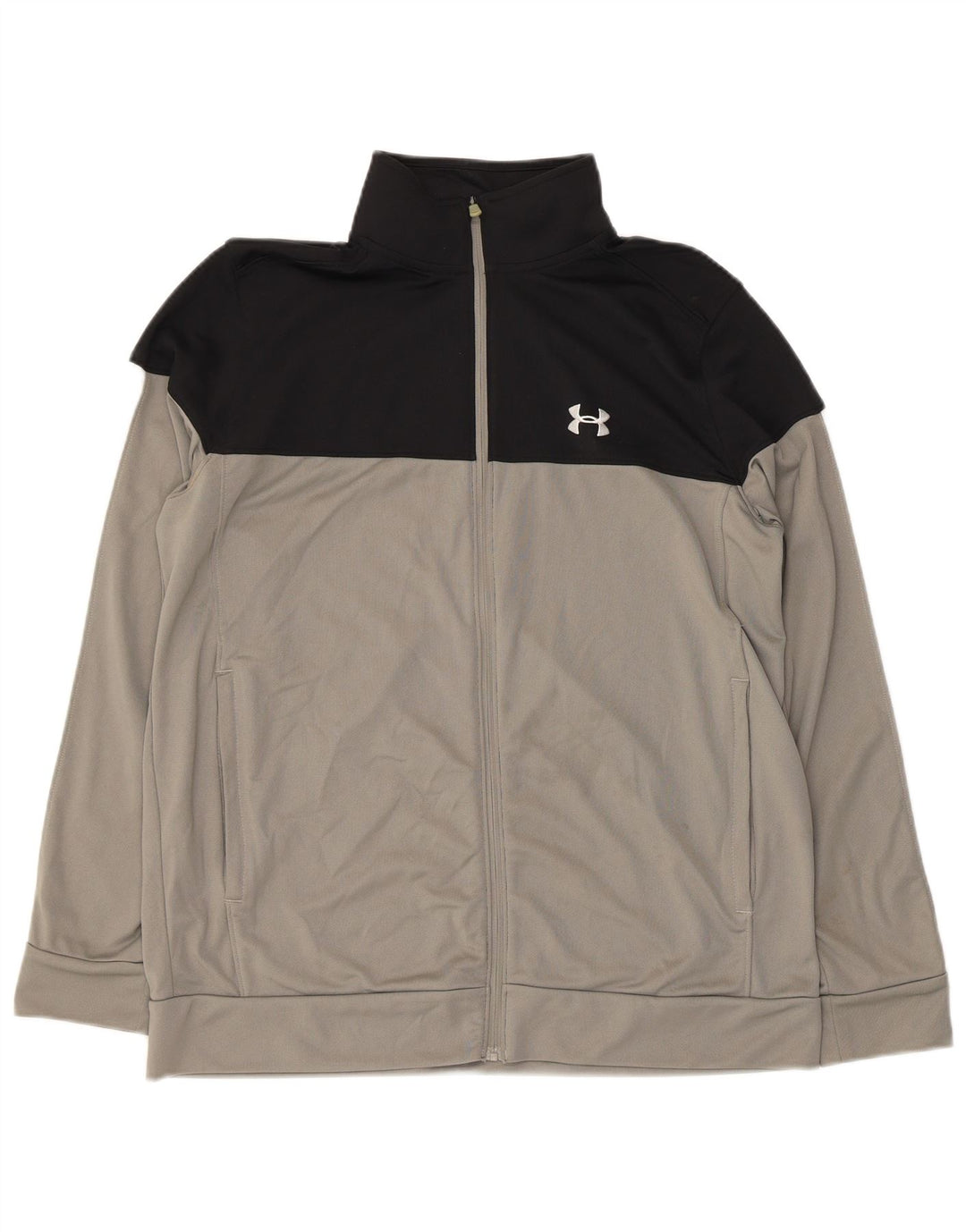 UNDER ARMOUR Chaqueta de chándal para hombre con bloques de color gris grande