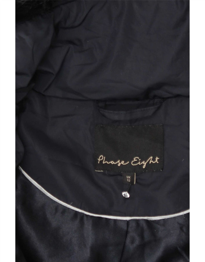 Phase Eight Chaqueta acolchada con capucha para mujer UK 40 Mediana Azul marino Poliéster