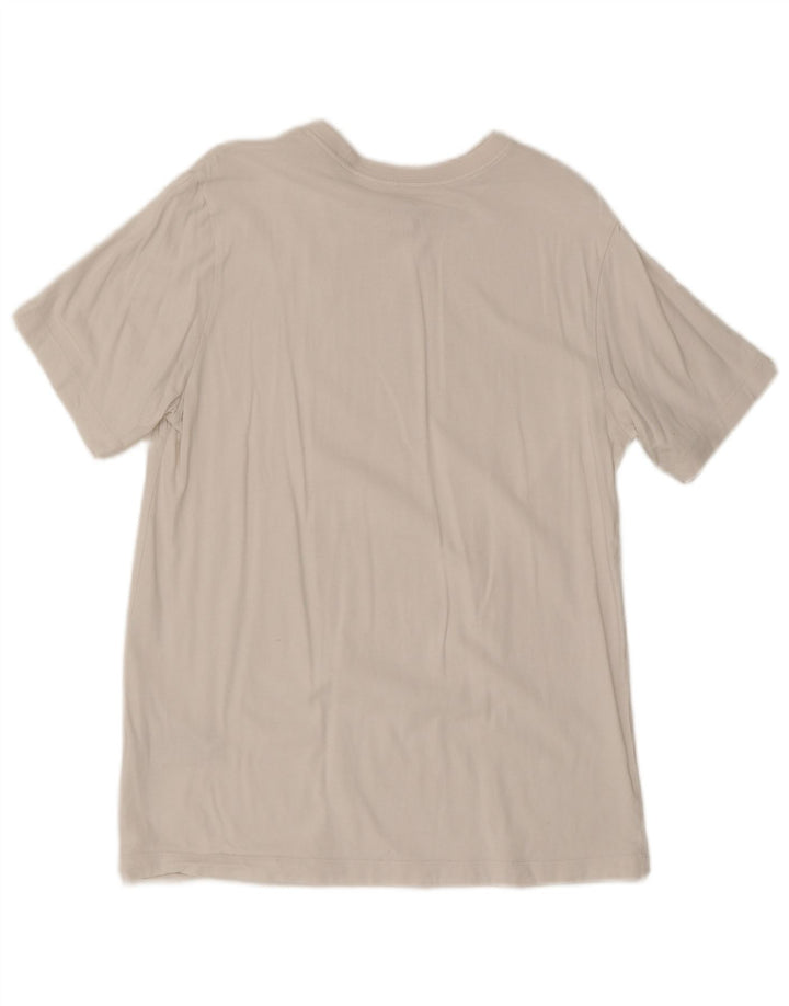 Nike Camiseta gráfica para hombre Top mediano de algodón blanco