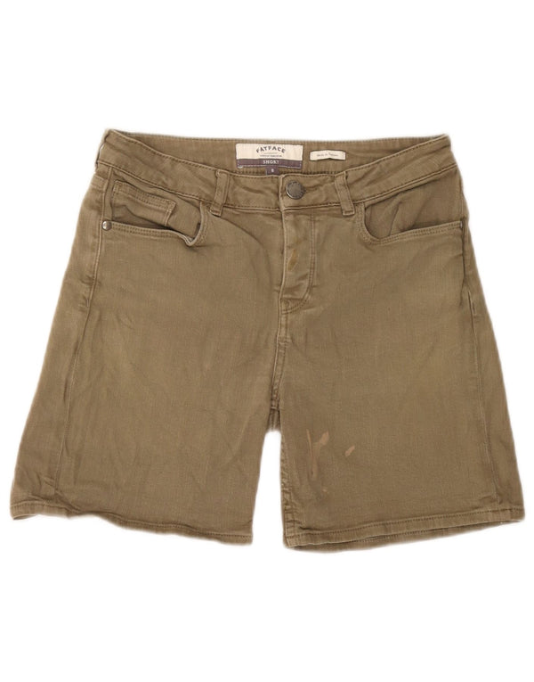 Pantalones cortos casuales para mujer Fat Face UK 8 Small W28 Algodón caqui