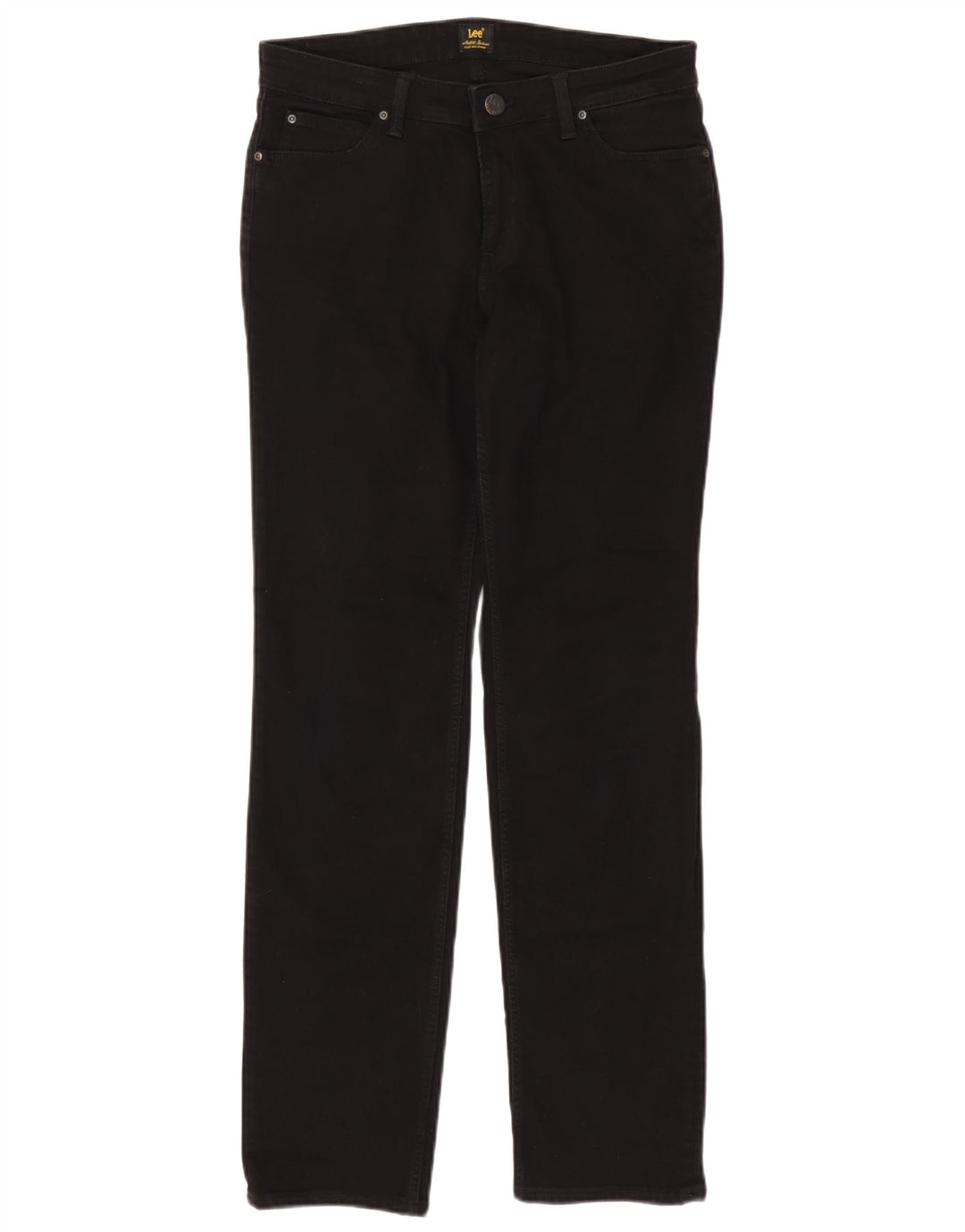 Vaqueros rectos Marion para mujer Lee W31 L33 Algodón negro