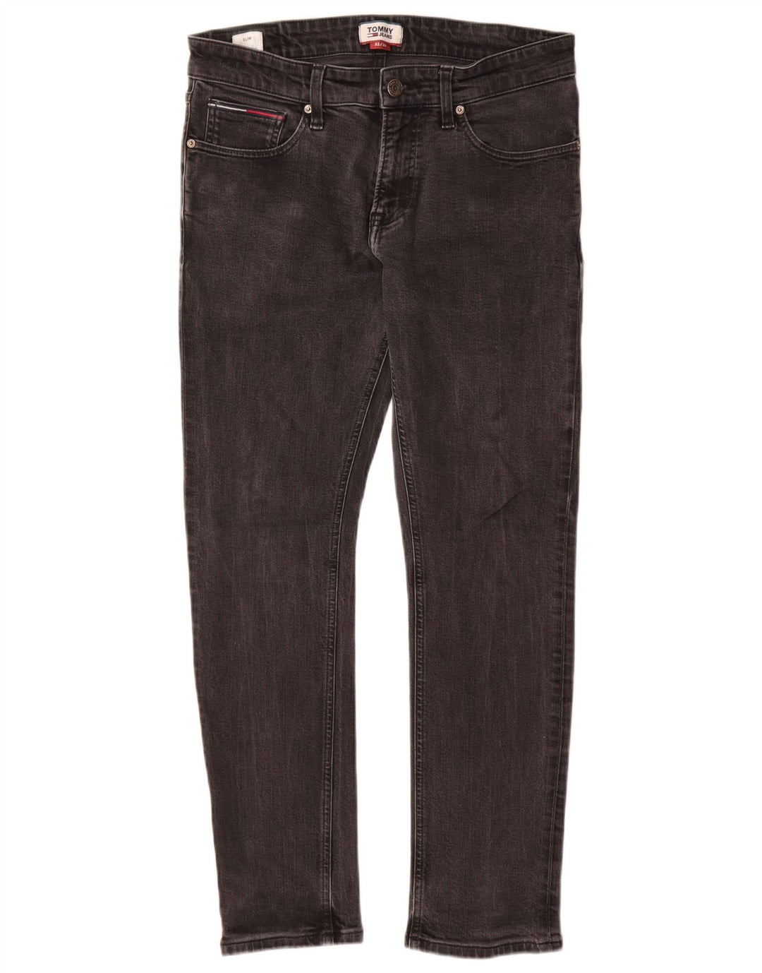 Tommy Hilfiger Vaqueros ajustados para hombre W32 L30 Algodón gris