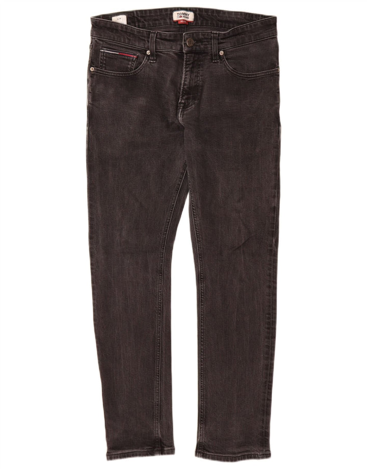 Tommy Hilfiger Vaqueros ajustados para hombre W32 L30 Algodón gris