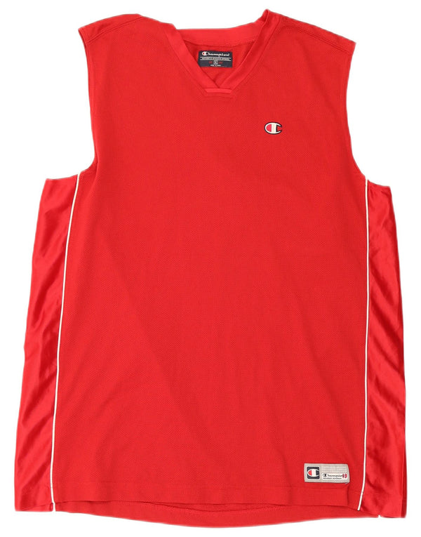 Champion Chaleco Hombre XL Poliéster Rojo