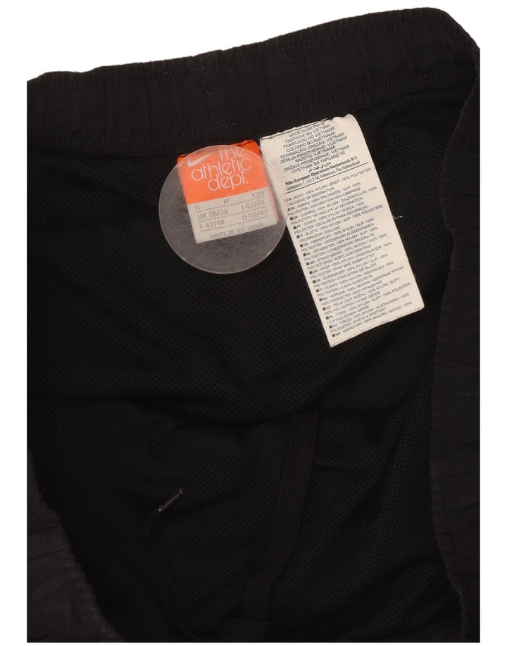 NIKE Pantalones cortos deportivos con gráficos para hombre, tamaño pequeño, nailon negro