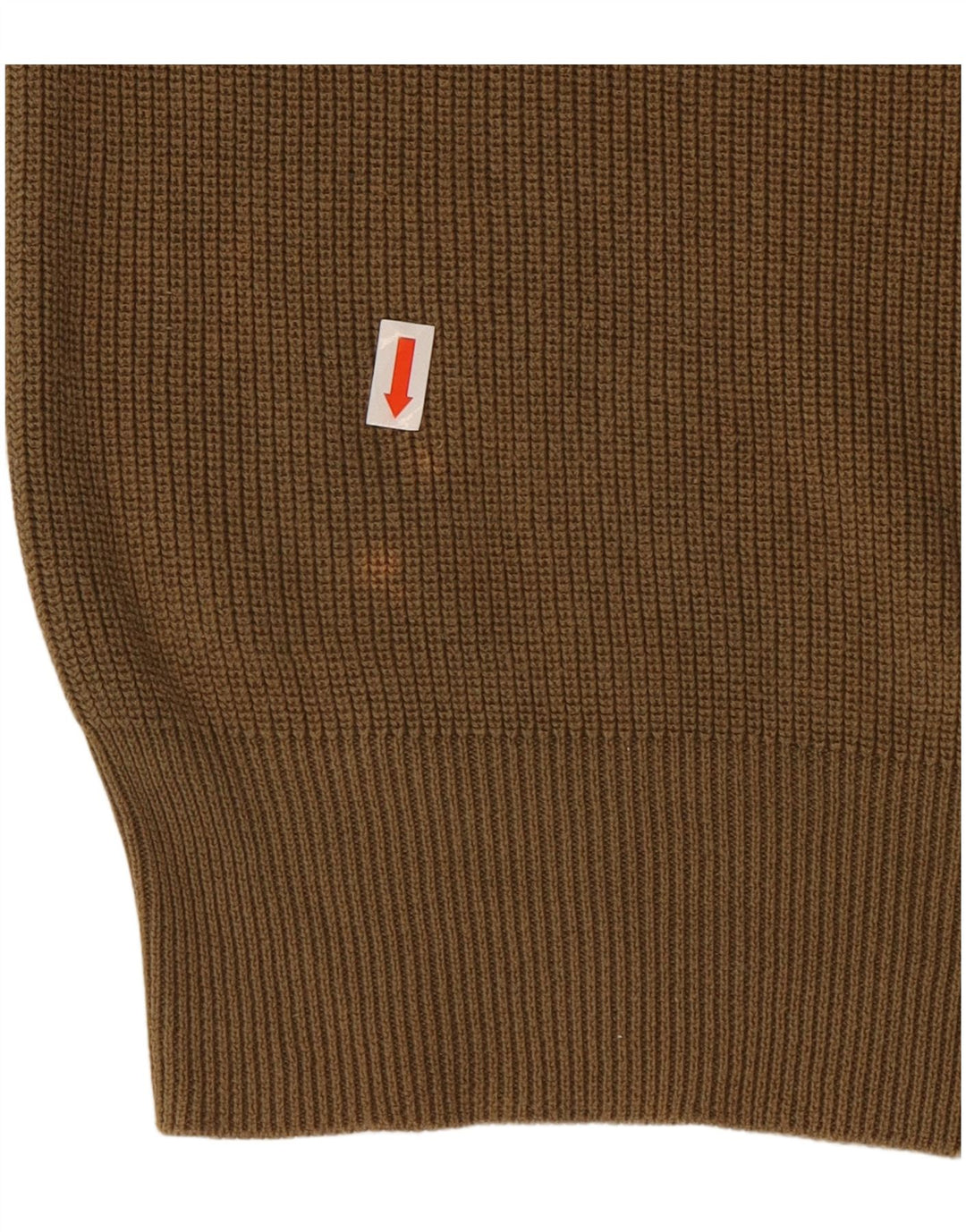 RALPH LAUREN Jersey de cuello redondo para hombre de algodón marrón medio