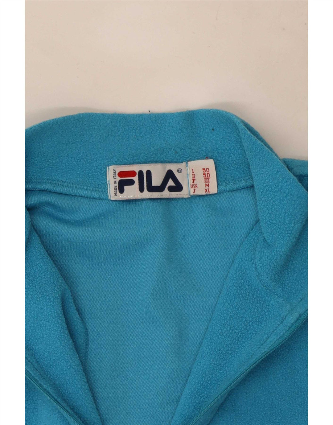 Fila Jersey de forro polar con cuello y cremallera para hombre IT 50 Medium Blue