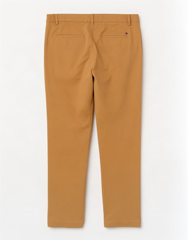 Tommy Hilfiger Pantalones chinos delgados para mujer US 6 Medium W30 L28 Algodón beige