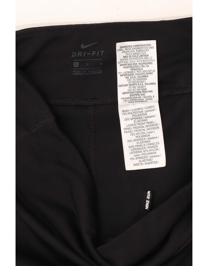 Leggings Nike Dri Fit para mujer, talla grande, poliéster negro