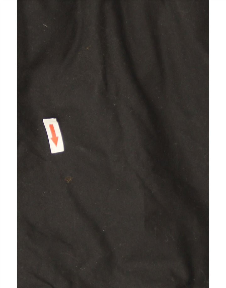 Barbour Abrigo acolchado extragrande con capucha para mujer UK 10 Small Black