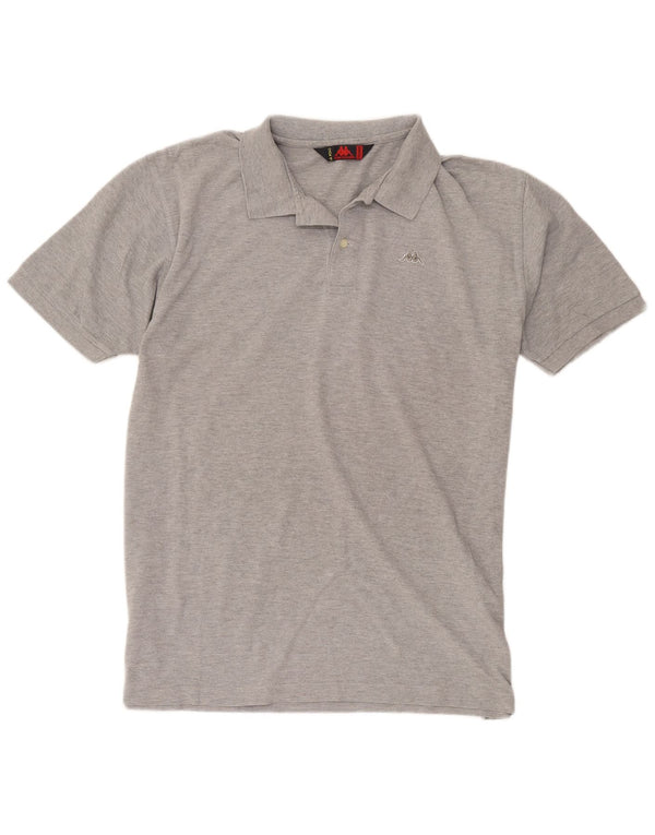 Kappa Polo Hombre 2XL Algodón Moteado Gris