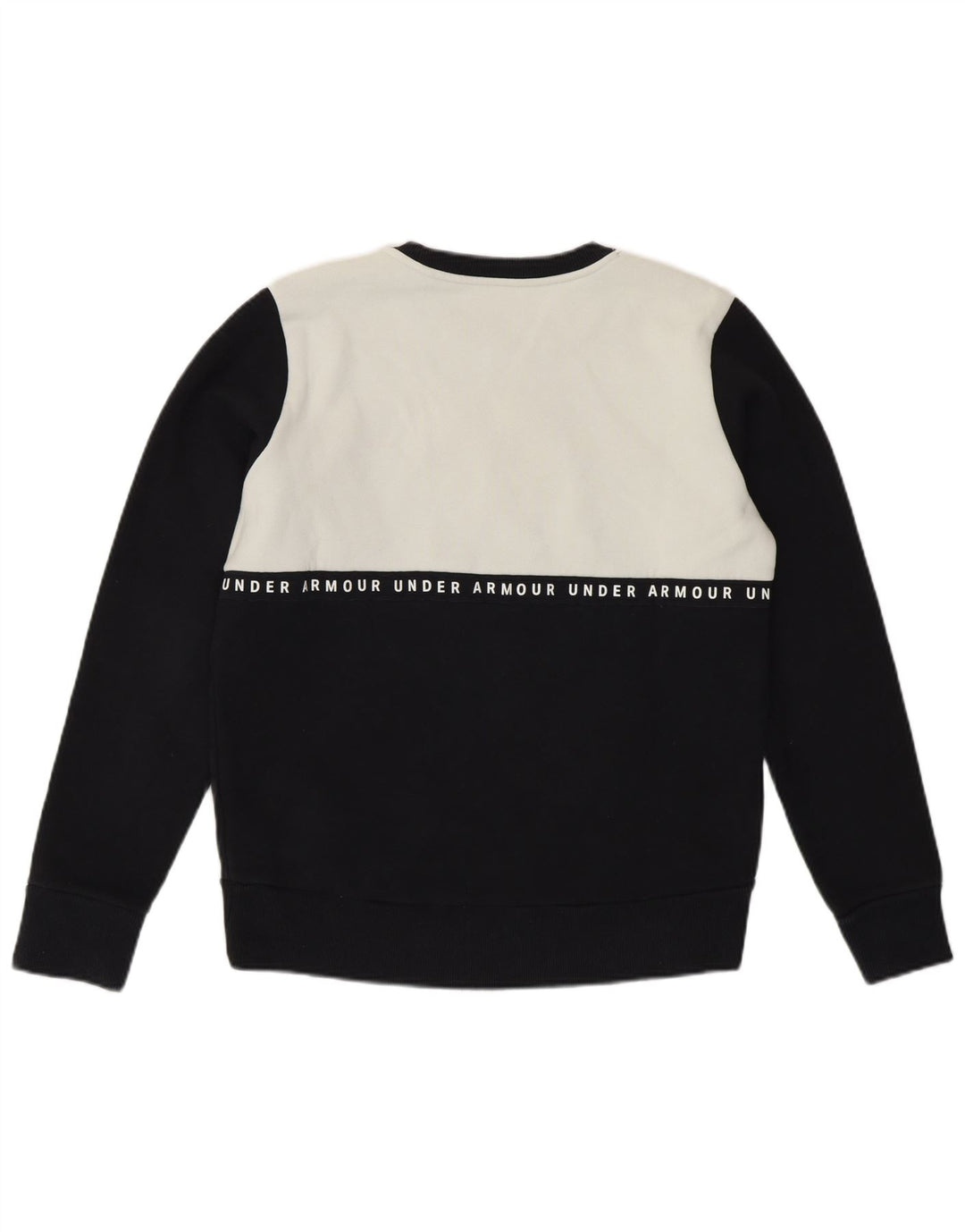 UNDER ARMOUR Sudadera tipo jersey para mujer UK 10 Small Black Colourblock