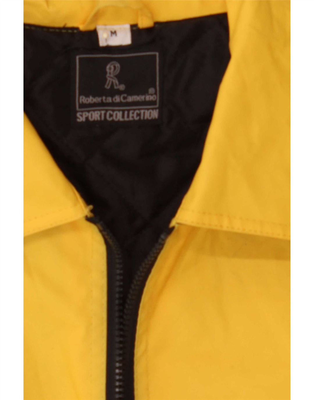 Roberta di Camerino Chaqueta impermeable para hombre UK 38 Medium Amarillo PVC
