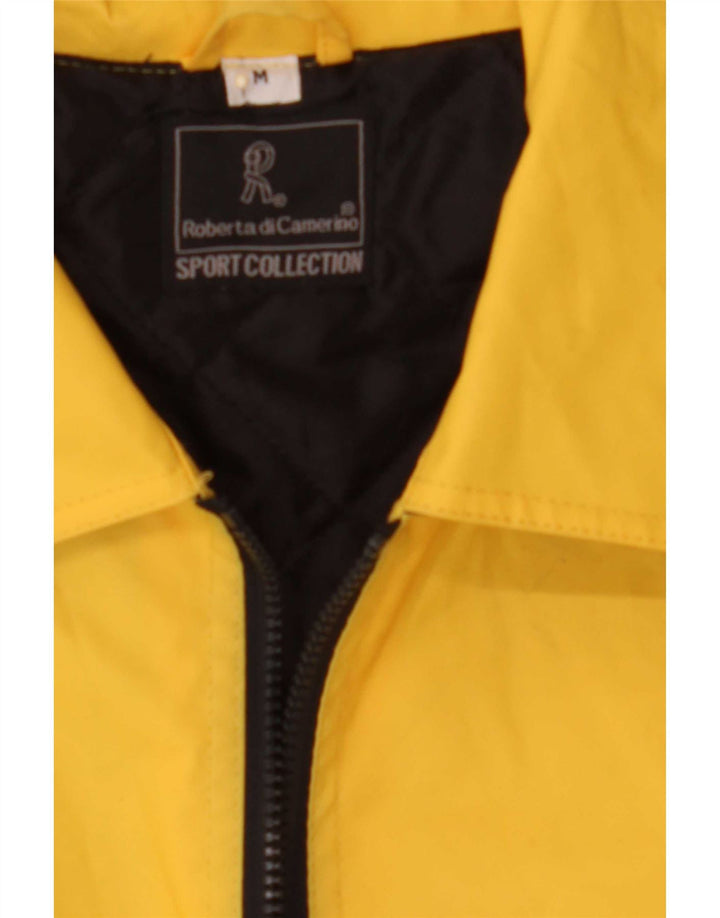 Roberta di Camerino Chaqueta impermeable para hombre UK 38 Medium Amarillo PVC