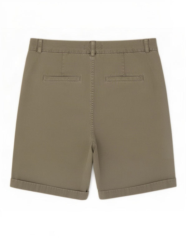 Marks & Spencer Pantalones cortos chinos para mujer UK 10 Small W30 Algodón caqui